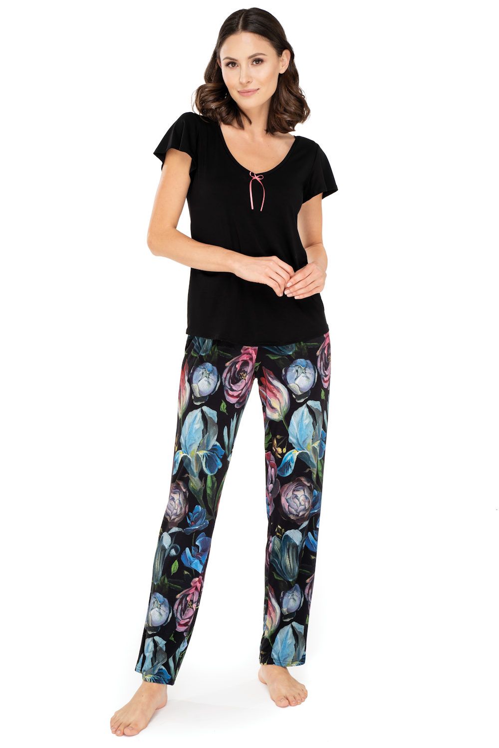 Black soft pyjamas cheap