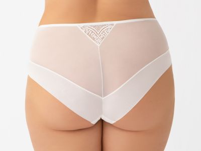 Gorsenia Irma Brief Cream & Blush Midi briefs for the Irma range. M/38 - 4XL/48 K768-KRE