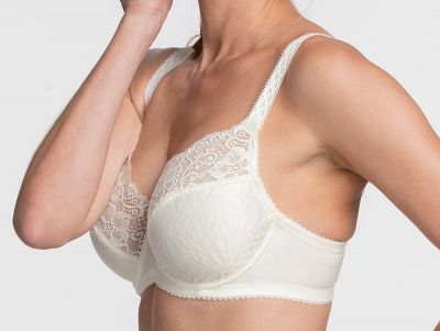 Miss Mary Jacquard Wave Wired Bra Champagne Non-wired full cup bra. 75-105 D-G MM-2452-CHA