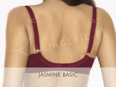 Gaia Lingerie Jasmine/Justine Soft Bra Burgundy Underwired, soft cup bra with side support 70-105, D-L BS-1035/1031-BUR