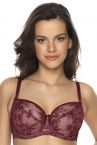 Gaia Lingerie Jasmine/Justine Soft Bra Burgundy-thumb Underwired, soft cup bra with side support 70-105, D-L BS-1035/1031-BUR