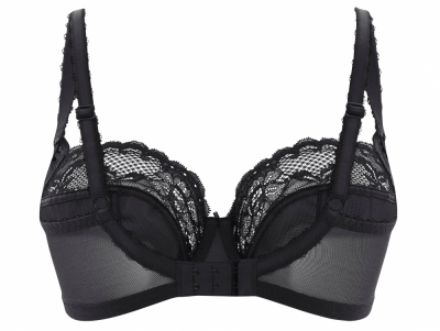 Panache Jasmine Balconnet Bra Black Underwired non-padded balconette bra 60-85, E-K 6951