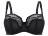 Panache Jasmine Balconnet Bra Black-thumb Underwired non-padded balconette bra 60-85, E-K 6951