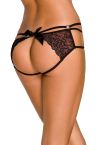 Anaïs apparel Anaïs Jill Open Brief Black-thumb Open crotch panty with lace and decorative straps XS - 3XL 