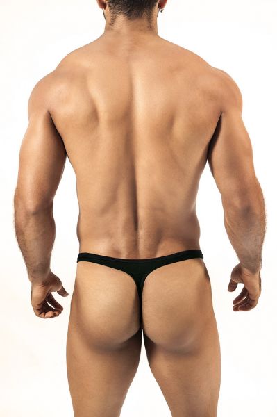Joe Snyder Underwear Pride Frame Neon Thong Black PF03 Thong  80% Nylon, 20% Spandex<br> S-XL PF03_Neon_black