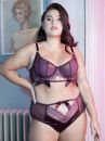 Playful Promises Josephine Corded Lace Bra Aubergine-thumb Underwired non-padded balcony bra 70-100, D-H PP-3111P