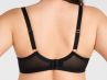 Gorsenia Just Black Soft Bra-thumb Underwired, non-padded mesh bra with detachable decorative strapping. 65-100, D-M K824