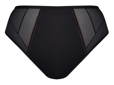 Gorsenia Just Black Brief Briefs with decorative stitching. L/40 - 4XL/48 K825