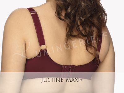 Gaia Lingerie Jasmine/Justine Soft Bra Burgundy Underwired, soft cup bra with side support 70-105, D-L BS-1035/1031-BUR