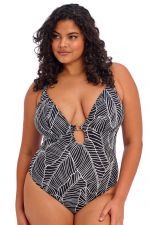 Kata Beach Non-Wired Plunge Swimsuit Black