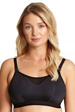 Katherine Soft Crop Top Nursing Bra Black