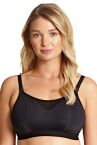Panache Katherine Soft Crop Top Nursing Bra Black-thumb Wirefree, crop top style nursing bra with drop cup opening 60-90, D-M 10391-BLK