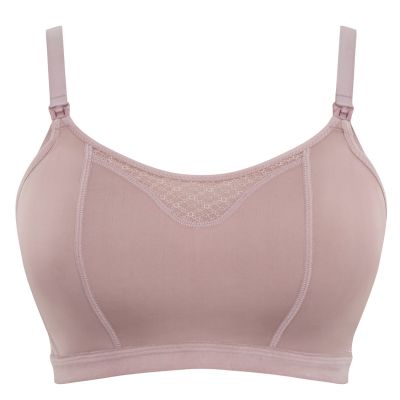 Panache Katherine Soft Crop Top Nursing Bra Vintage Wirefree, crop top style nursing bra with drop cup opening 60-90, D-J 10391-VIE