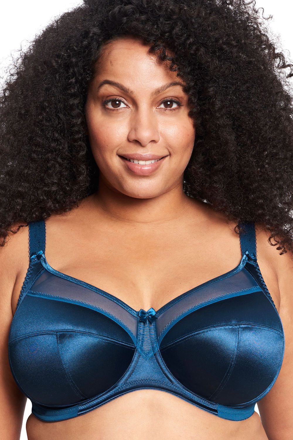 Goddess Keira UW Banded Bra Petrol | Lumingerie bras and underwear for big busts