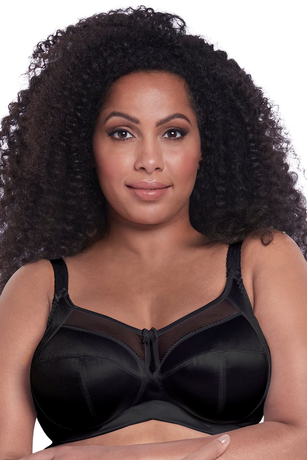 Goddess Keira Soft Cup NonWired Bra Black by Goddess Lumingerie bras and underwear for big busts