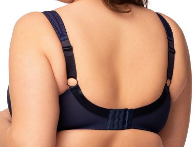Nessa Kenzo Soft Comfort Minimizer Bra Navy Underwired non-padded comfort bra. 75-110, D-P KEN-N507-NAY