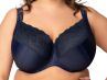 Nessa Kenzo Soft Comfort Minimizer Bra Navy-thumb Underwired non-padded comfort bra. 75-110, D-P N-507-NAY