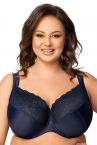 Nessa Kenzo Soft Comfort Minimizer Bra Navy-thumb Underwired non-padded comfort bra. 75-110, D-P N-507-NAY