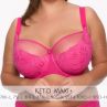 Gaia Lingerie Keto Semi Soft Bra Fuksja-thumb Underwired, semi soft bra. 70-105, D-L BS-1134-FUK