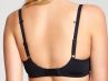 Panache Koko Moulded Plunge Bra Black-thumb Underwired, padded plunge bra with smooth moulded cups 60-85, D-H 9176