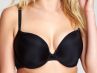 Panache Koko Moulded Plunge Bra Black-thumb Underwired, padded plunge bra with smooth moulded cups 60-85, D-H 9176