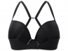 Panache Koko Moulded Plunge Bra Black-thumb Underwired, padded plunge bra with smooth moulded cups 60-85, D-H 9176