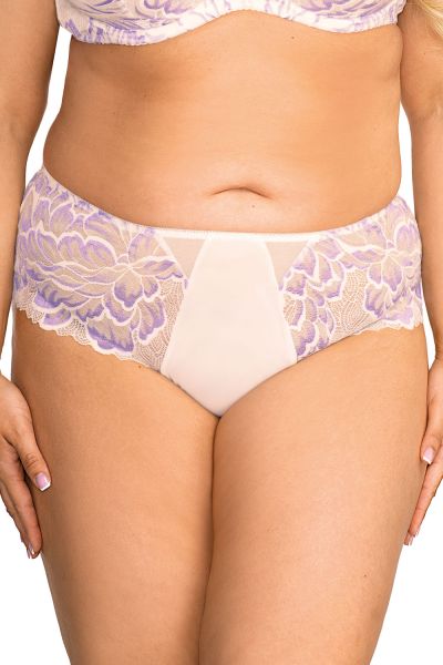 Nessa Kristin Midi Briefs White & Lilac  L/40-42 - 5XL/50-52 KRI-NO1-LIL