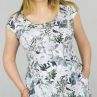  Krokus Dress with Short Sleeves Birds & Flowers-thumb Pocketed jersey dress with short sleeves 38-46 1/2 & 2/3 SU-036-PTA-SS22