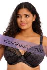 Elomi Lucie UW Stretch Plunge Bra - Black-thumb Underwired, full cup plunge bra with stretch lace. 70-100, D-O EL4490-BLK