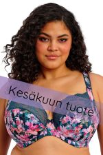 Lucie UW Stretch Plunge Bra - Teal Floral