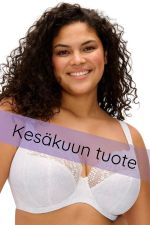 Lucie UW Stretch Plunge Bra - White