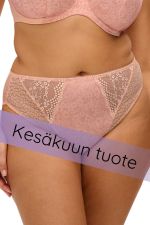 Lucie High Leg Brief - Pale Blush