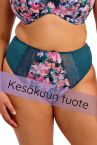 Elomi Lucie High Leg Brief - Teal Floral-thumb Waist high midi brief with high legs. M/40 - 4XL/50 EL4498-TOL
