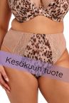 Elomi Lucie High Leg Brief - Wild Cat-thumb Waist high midi brief with high legs. S/38 - 4XL/50 EL4498-WIT