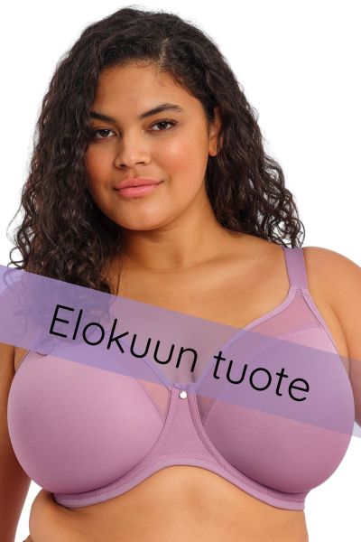 Elomi Smooth UW Non-Padded Moulded Bra - Heather Underwired, non-padded, moulded t-shirt bra. 70-110, E-M EL4301-HER