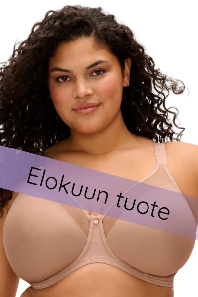 Elomi Smooth UW Non-Padded Moulded Bra - Sahara Underwired, non-padded, moulded t-shirt bra. 70-110, E-M EL4301-SAH