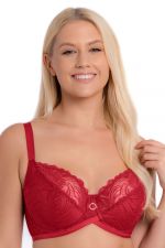 Lace Daze Balcony Bra Lipstick Red