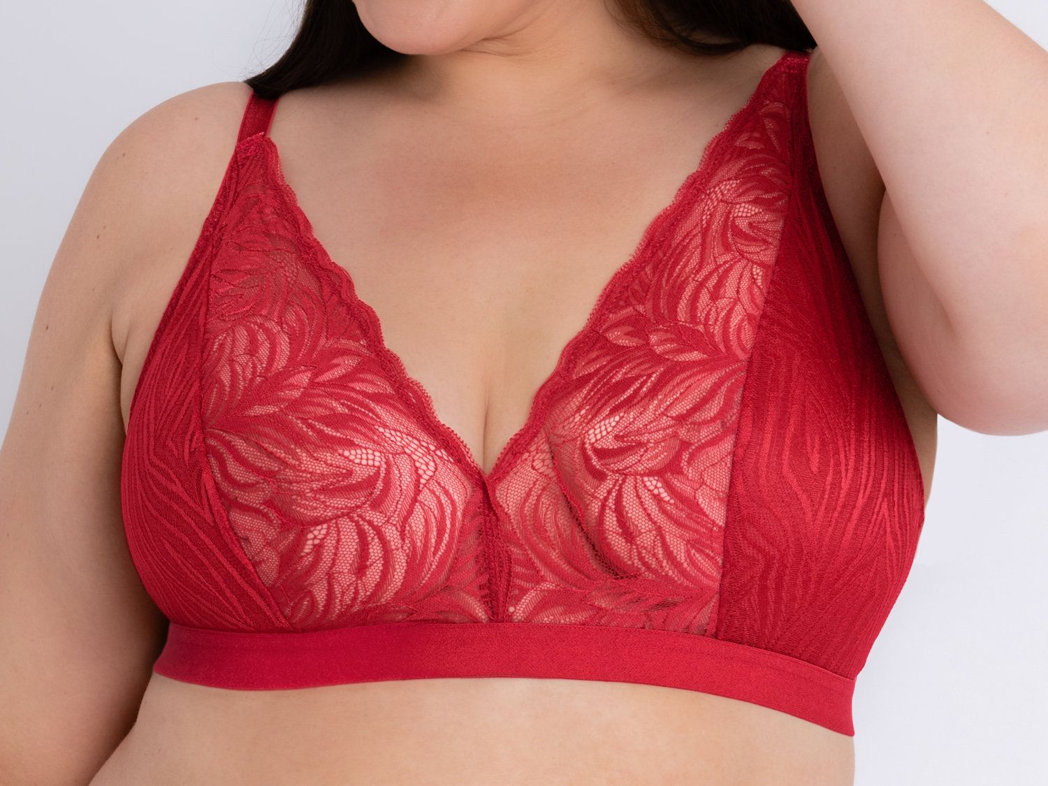 Curvy Kate Lace Daze Bralette Lipstick Red