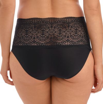 Fantasie Lace Ease Stretch Full Brief - Black Full brief with higher waist. One Size (XS-XL) FL2330-BLK