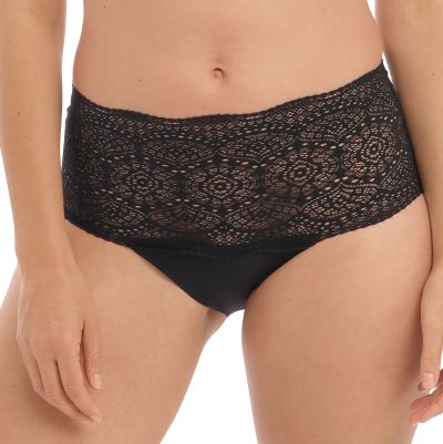 Fantasie Lace Ease Stretch Full Brief - Black Full brief with higher waist. One Size (XS-XL) FL2330-BLK