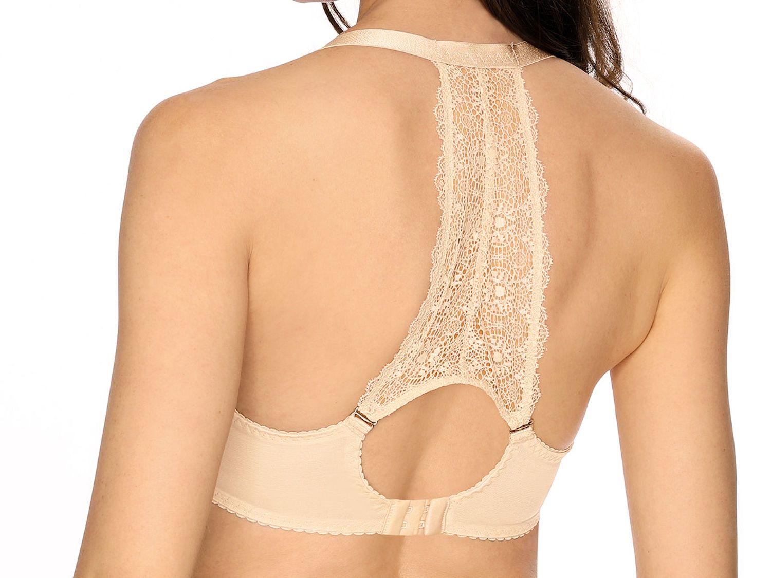 Gaia Lingerie Lace Fantasia Spacer Bra Beige