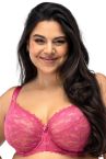 Nessa Lauren Soft UW Bra - Raspberry-thumb Underwired, unpadded, soft cup lace bra. 65-110, D-P LAU-500-RAS