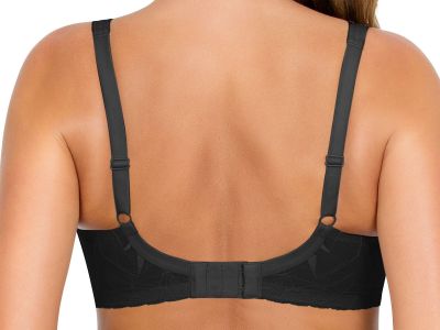 Parfait Lingerie Leila Wired Nursing Bra Black Underwired, non-padded, moulded nursing bra with drop cups 70-100, D-H NB502-BLK