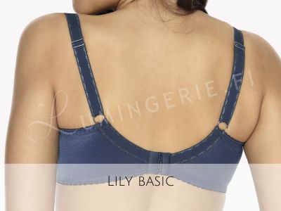 Gaia Lingerie Lily Semi Soft Bra Dark Turquoise Underwired, semi soft bra 70-105, D-L BS-1064-TUR-SS3/SSMX5