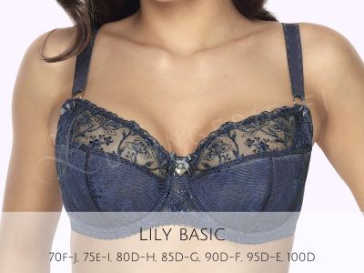 Gaia Lingerie Lily Semi Soft Bra Dark Turquoise Underwired, semi soft bra 70-105, D-L BS-1064-TUR-SS3/SSMX5