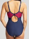 Panache Swimwear Limitless Balconnet Swimsuit Navy Orchid-thumb Underwired swimsuit with with a sporty look 65-85, D-K SW1600-NAOR