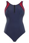 Panache Swimwear Limitless Balconnet Swimsuit Navy Orchid-thumb Underwired swimsuit with with a sporty look 65-85, D-K SW1600-NAOR