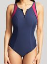 Panache Swimwear Limitless Balconnet Swimsuit Navy Orchid-thumb Underwired swimsuit with with a sporty look 65-85, D-K SW1600-NAOR