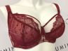 Subtille Linda Soft Bra Bordeaux/Beige-thumb Underwired non-padded mesh bra 65-105, D-O LIN-SOFT-BOR-BEZ