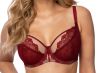 Subtille Linda Soft Bra Bordeaux/Beige-thumb Underwired non-padded mesh bra 65-105, D-O LIN-SOFT-BOR-BEZ